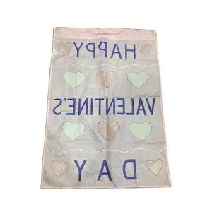 jetmax | Holiday | Jetmax Pink Heart Happy Valentines Day House Flag 27 ...
